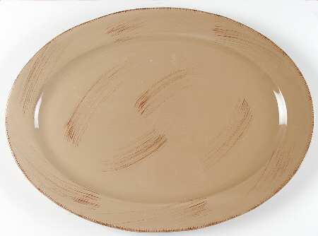 Sonoma Tan 18" Oval Serving Platter
