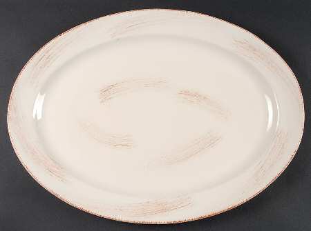 Sonoma Ivory 18" Oval Serving Platter