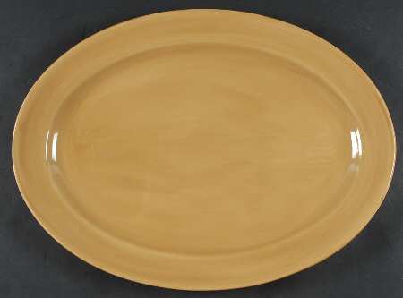 Sonoma 2 Mustard 18" Oval Serving Platter