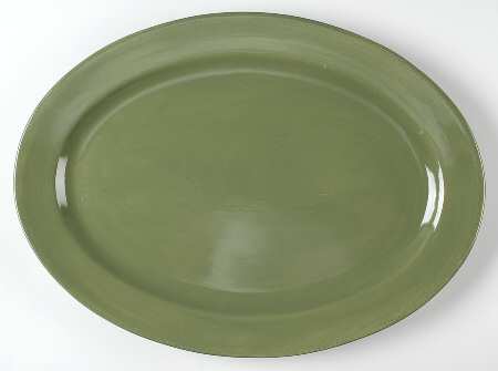 Sonoma 2 Green 18" Oval Serving Platter