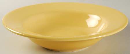 Sonoma 2 Butter (Bright Yellow) Large Rim Soup Bowl