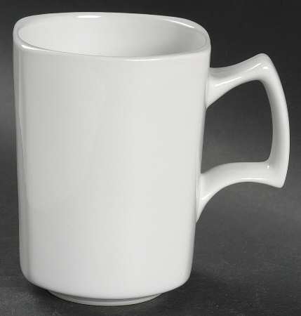 Retro Square White Mug