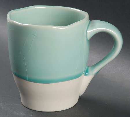 Turquoise Crackle Mug