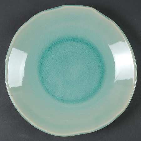 Turquoise Crackle Salad Plate