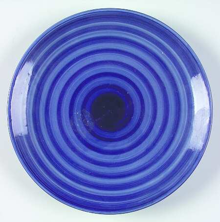 Swirl Blue Salad Plate