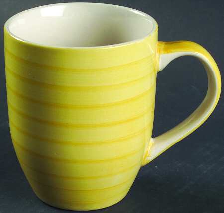 Swirl Yellow Mug