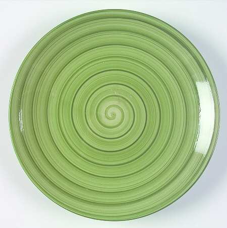 Swirl Green Salad Plate