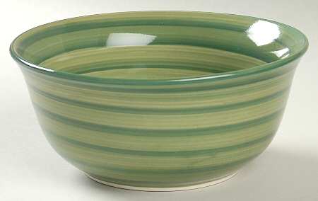Swirl Green Coupe Cereal Bowl
