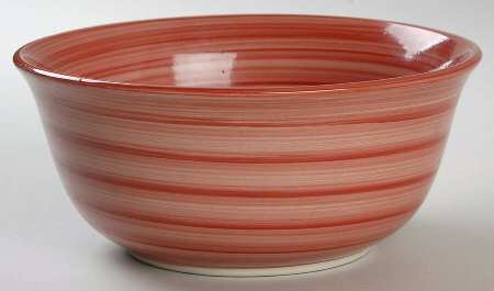 Swirl Red Coupe Cereal Bowl