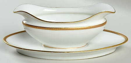 6554 Gravy Boat with Attached Underplate