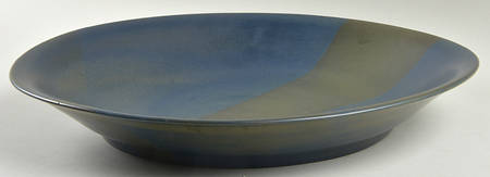 TWN2 BLUE 15" Shallow Round Bowl