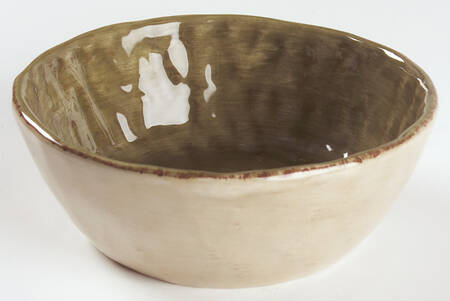 Gisella Olive Green Coupe Cereal Bowl