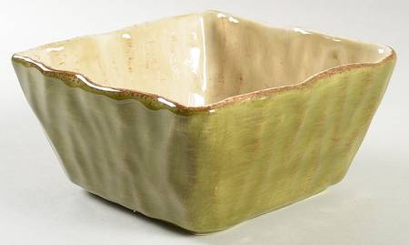 Gisella Olive Green Square Soup Bowl