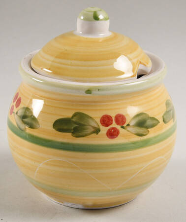 Country Berry Sugar Bowl & Lid
