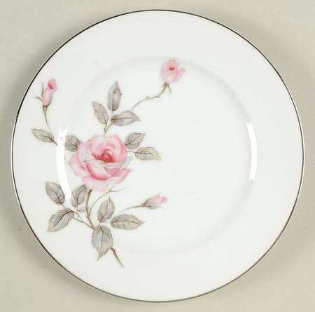 Spring Rose Bread & Butter Plate