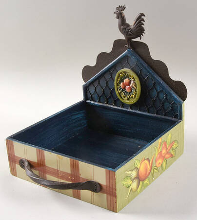 Stonehouse Farm Collection Wood Napkin Holder