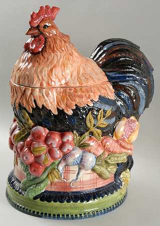 Stonehouse Farm Collection Figural Cookie Jar & Lid