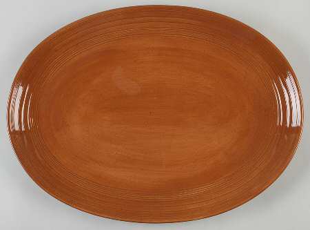 Portofino Terra Cotta 18" Oval Serving Platter