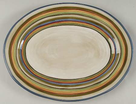 Los Colores 16" Oval Serving Platter