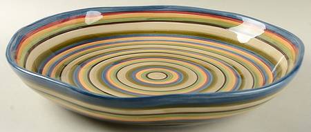 Los Colores 14" Round Deep Bowl