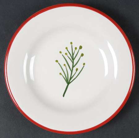 Winter Sprig Appetizer Plate