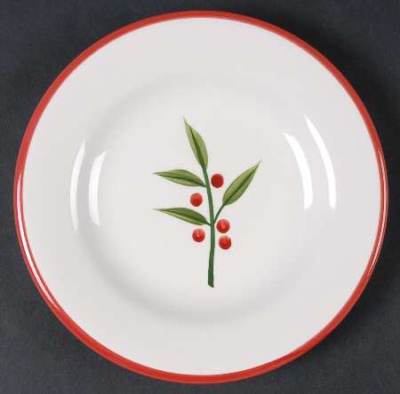 Winter Sprig Appetizer Plate