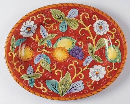 Villa Antiqua 16" Oval Serving Platter