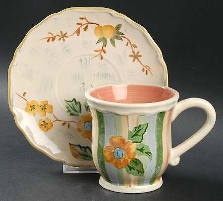 Amourette Footed Cup & Saucer Set