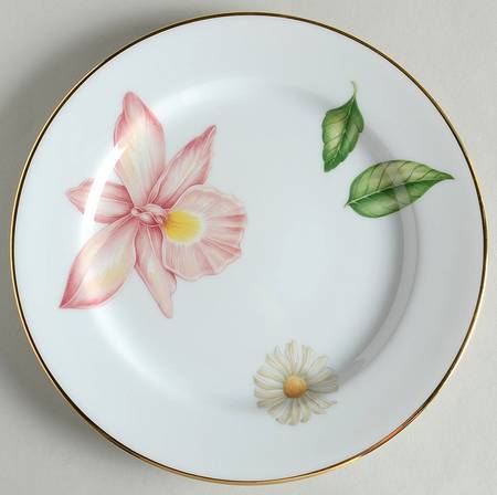 Tiffany Flowers Salad Plate