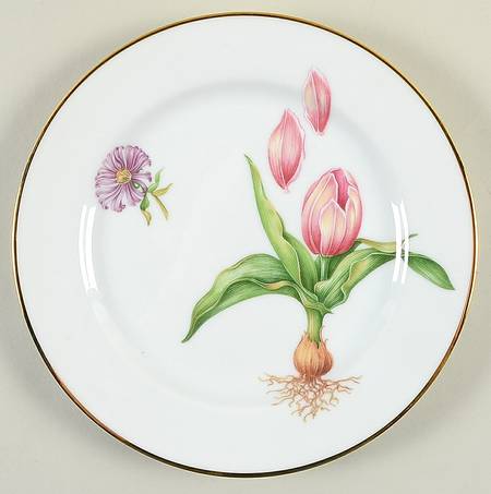 Tiffany Flowers Salad Plate