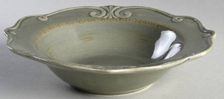 Auvignon Gray Large Rim Soup Bowl