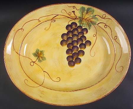 Vino 20" Deep Oval Serving Platter by Tabletops Unlimited