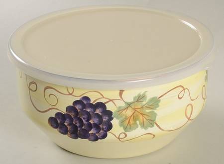Vino 7" Metal Bowl & Plastic Lid