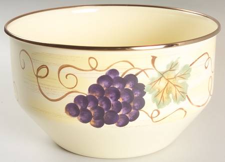 Vino 9" Metal Bowl