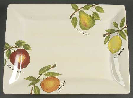 Le Fruit 16" Rectangular Serving Platter