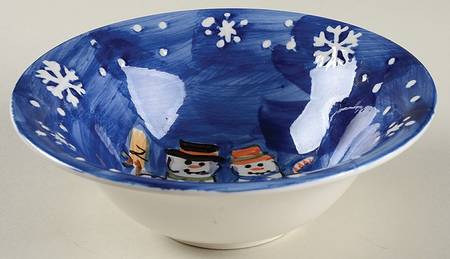 Snow Couple Coupe Soup Bowl