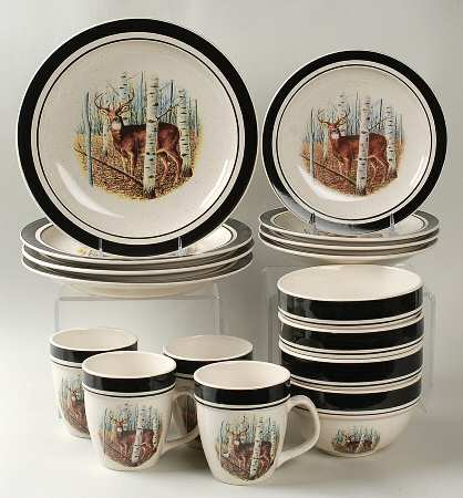 White Tail Deer 16 Piece Set
