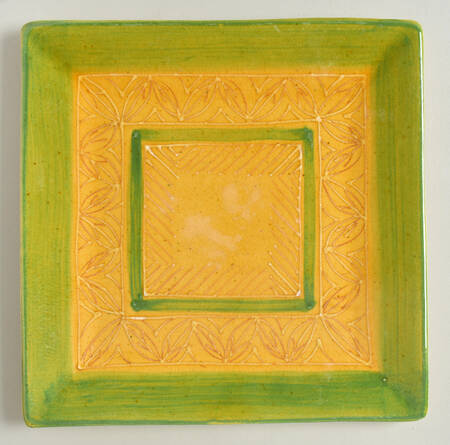 Olive Square Salad Plate