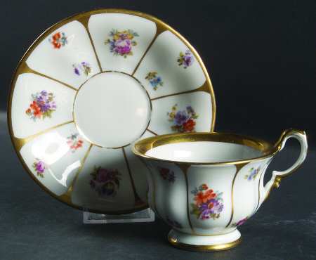 TIR454 Footed Cup & Saucer Set