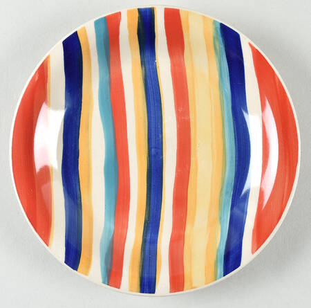 Water Color Red (Round) Salad Plate