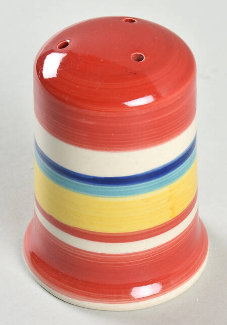 Water Color Red (Round) Salt Shaker