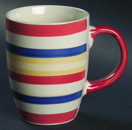 Water Color Red (Round) Mug