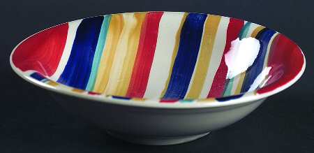 Water Color Red (Round) Coupe Cereal Bowl