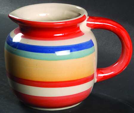 Water Color Red (Round) Creamer