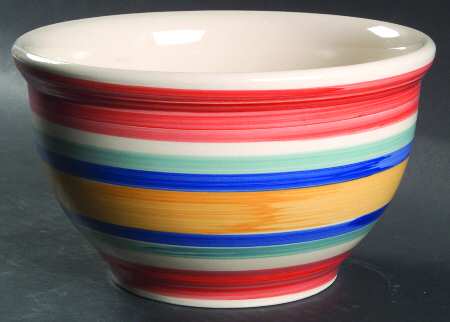 Water Color Red (Round) 8" Mixing Bowl