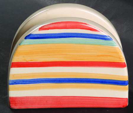 Water Color Red (Round) Napkin Holder