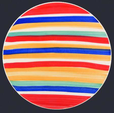 Water Color Red (Round) Trivet