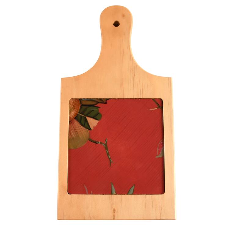 Octavia Hill Garden 10" Natural Wood Cheese Board with Tile  HC