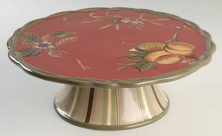 Octavia Hill Garden 12" Diameter Pedestal Cake Stand