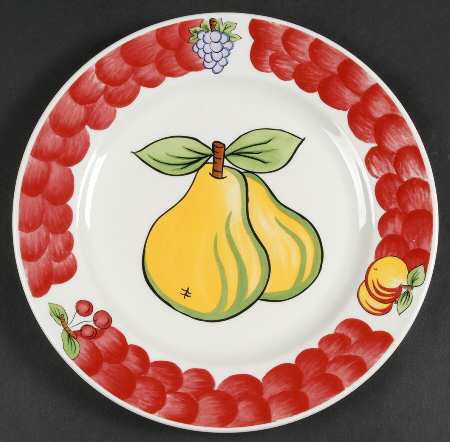 Italian Fruit Dinner Plate